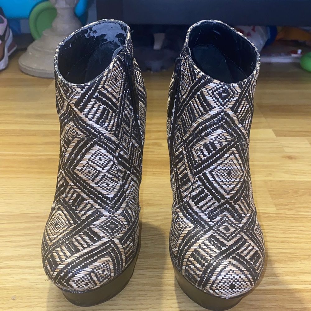 Raffia Boho Booties